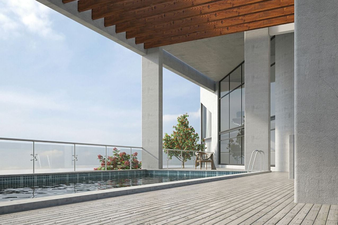 Imagine Apartment-roof